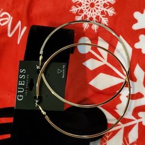 Guess Brand Large Hoop Earrings